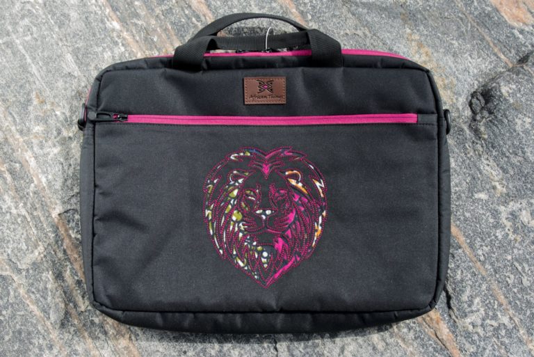 Pink Ankara Oju Laptop Bag