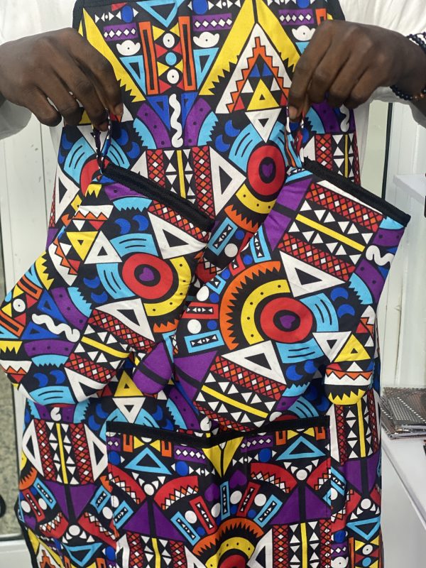 African Print Apron and Mitten set