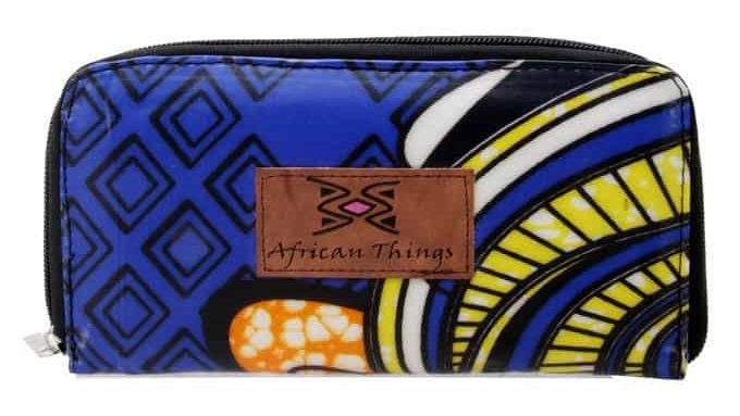 African Things Blue Ankara Wallet