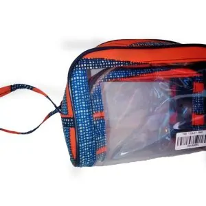 Y Transparent And Ankara Toilet Bag