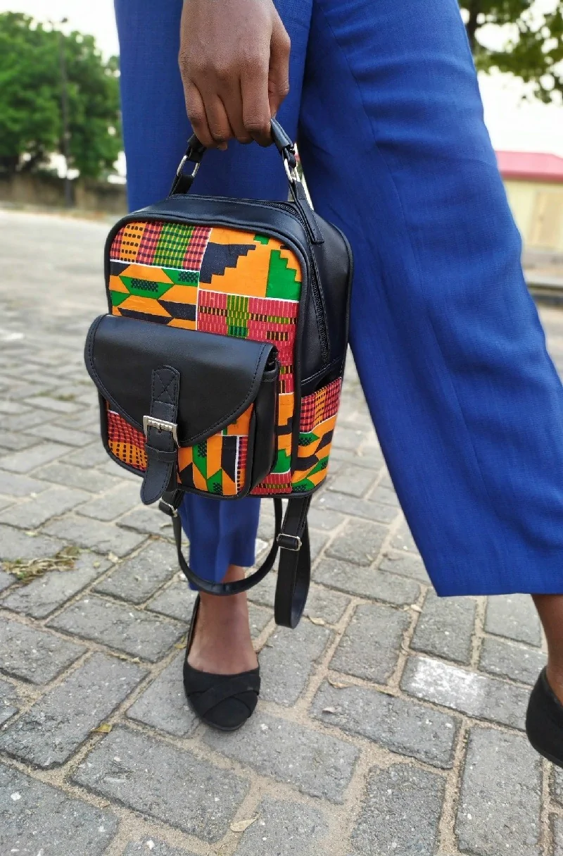 Uzuri Mini African Print Backpack