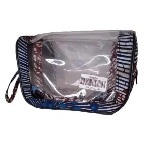 Y Transparent And Ankara Toilet Bag