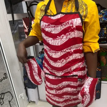 African print Ankara Apron and mitten set