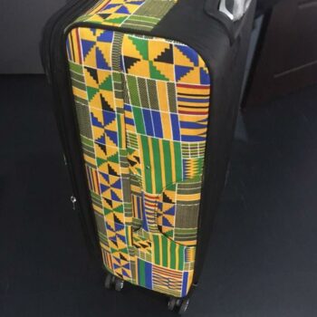 African print trollry suitcase