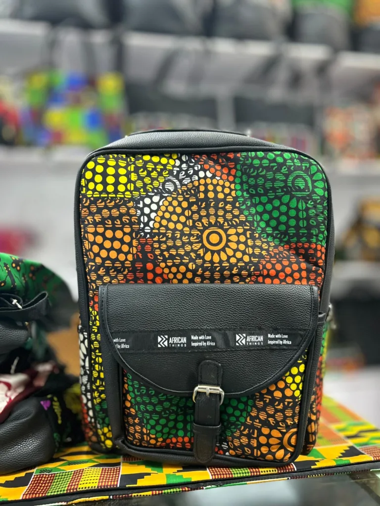 Ankara backpack school bag for sale in Lagos Nigeria, African Things Wholesale and Retail