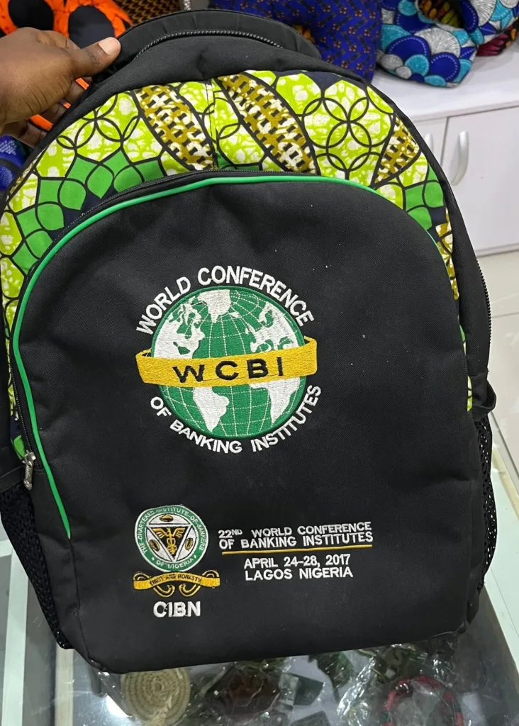 We manufacture premium custom backpacks and school bags branded with your logo — for corporates, NGOs, government agencies, schools, and universities across Nigeria.
