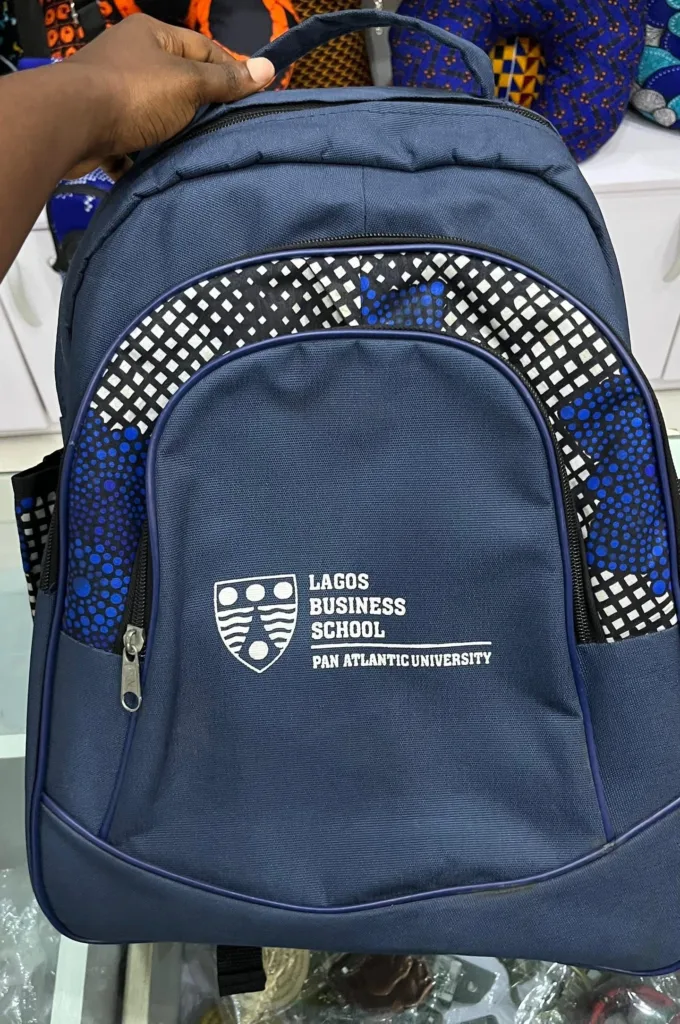 We manufacture premium custom backpacks and school bags branded with your logo — for corporates, NGOs, government agencies, schools, and universities across Nigeria.