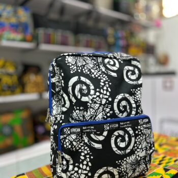 Classic full Ankara backpacks customizable by African Things in Lagos