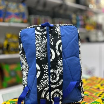 Classic full Ankara backpacks customizable by African Things in Lagos