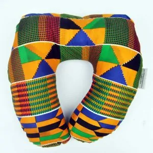 African print neck pillow