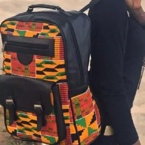 Uzuri big African Print Backpack