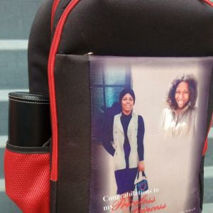 Photoprinted backpack