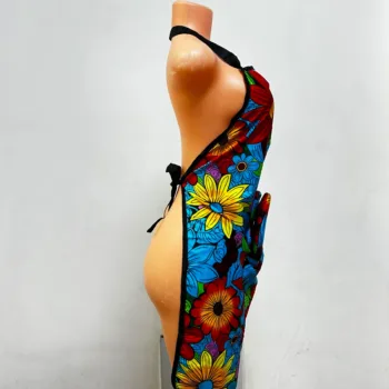 African print/Ankara apron on a mannequin