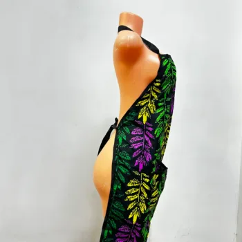 African print/Ankara apron on a mannequin
