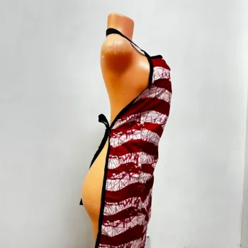 African print/Ankara apron on a mannequin
