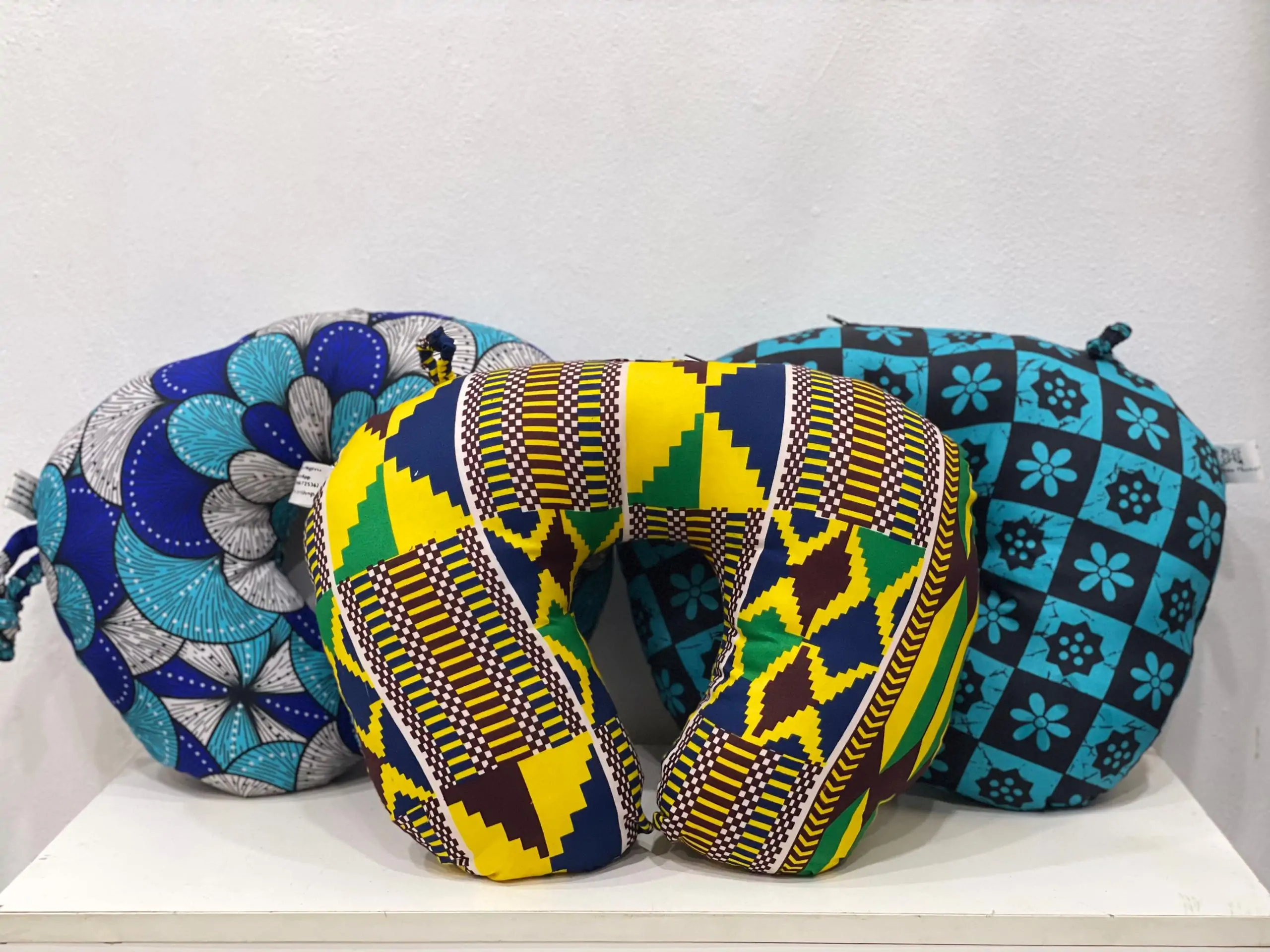 African print neck pillow