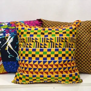 African Print Throw Pillow