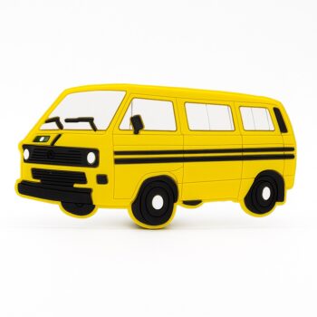 Yellow Lagos Nigeria Danfo PVC Fridge Magnet