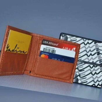 Y Adiah Ankara And Leather Wallet