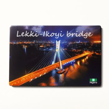 Vibrant Lekki-Ikoyi bridge Lagos, Nigeria magnet, souvenir/keepsakes.