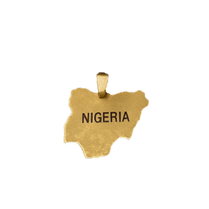 Nigeria Map Necklace