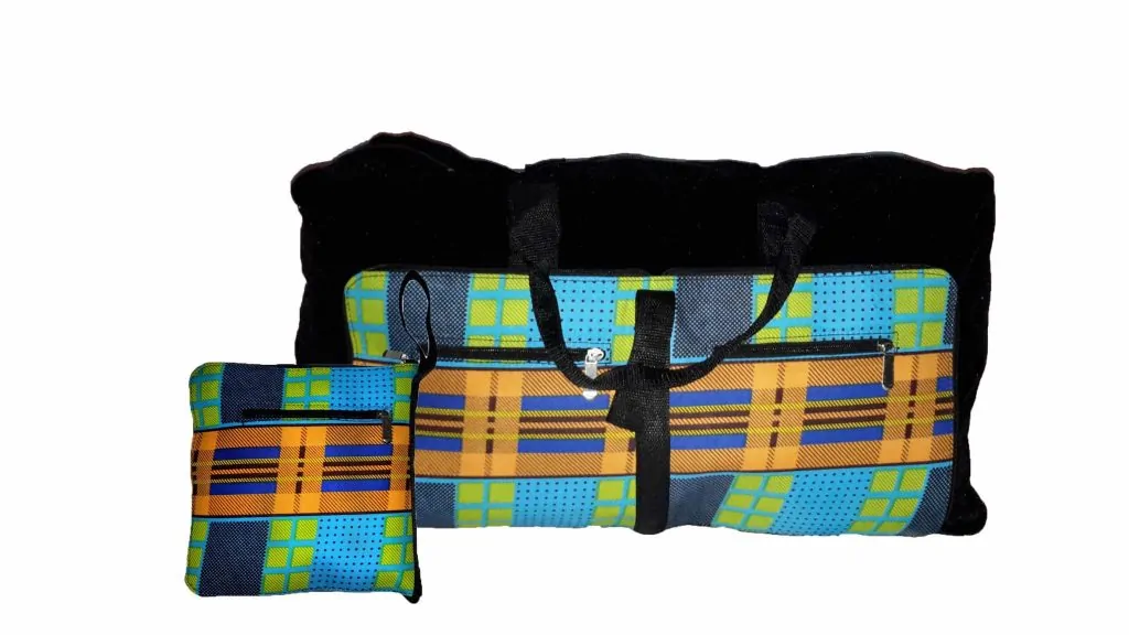Collapsible Duffel Bag (African Print)