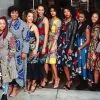 african print dress