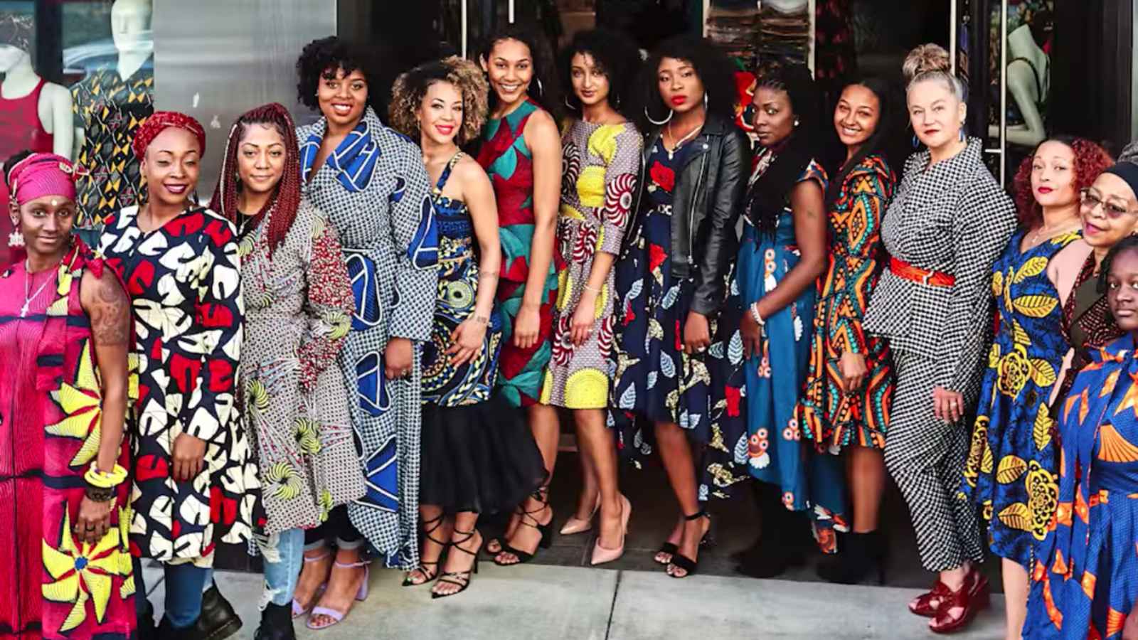 african print dress
