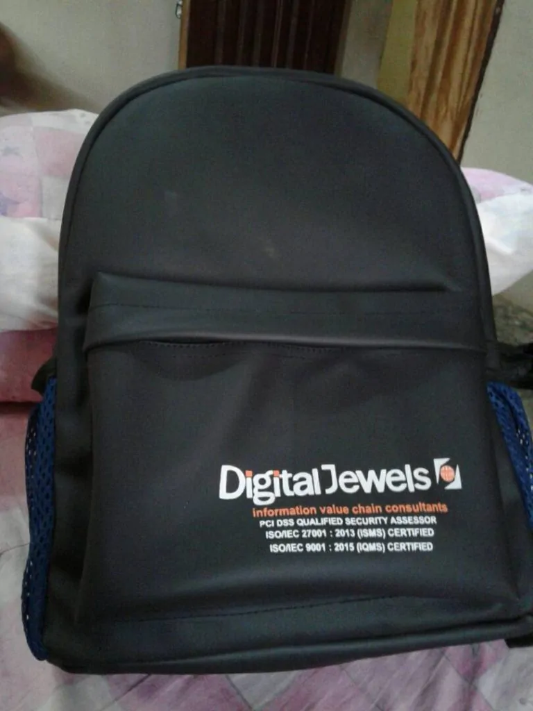A black customized bag, great for souvenir Ideas for corporate events & business.
