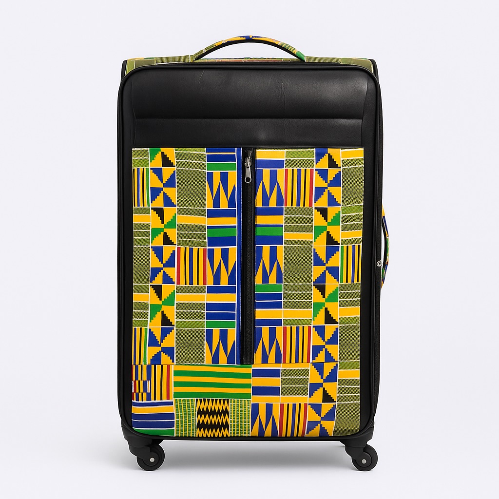 African print suitcase for traveling - corporate gifts ideas