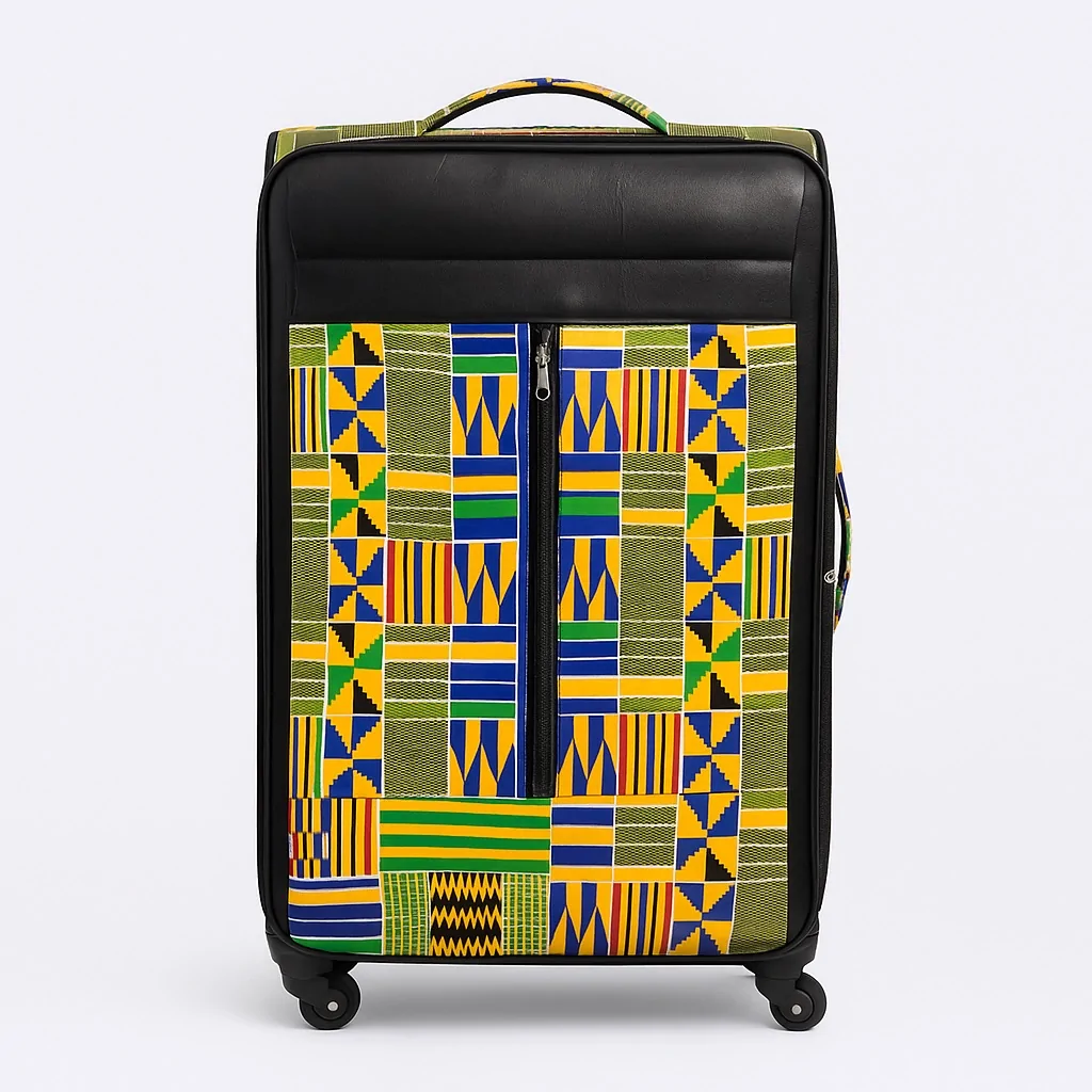 African print suitcase for traveling - corporate gifts ideas