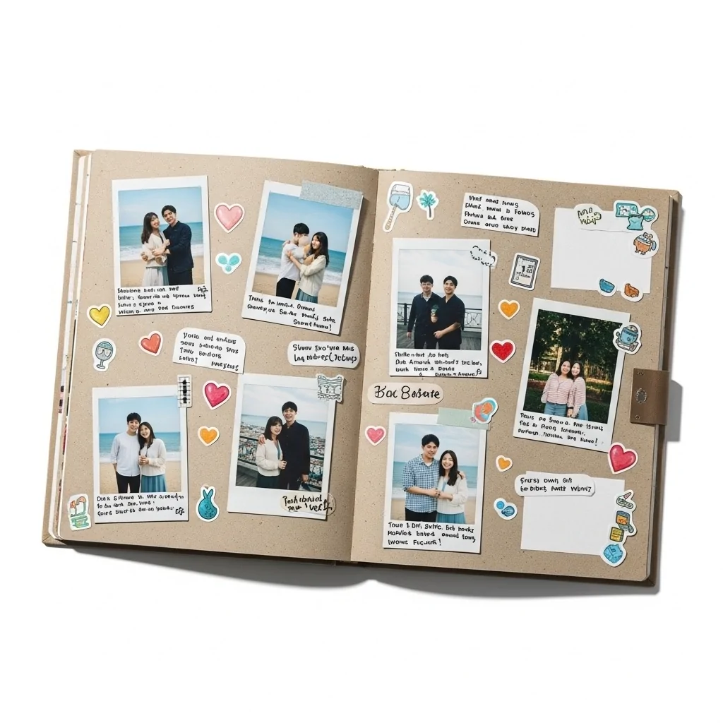 A personalized scrapbook - Perfect gift as a surprise romantic gift idea for a boyfriend