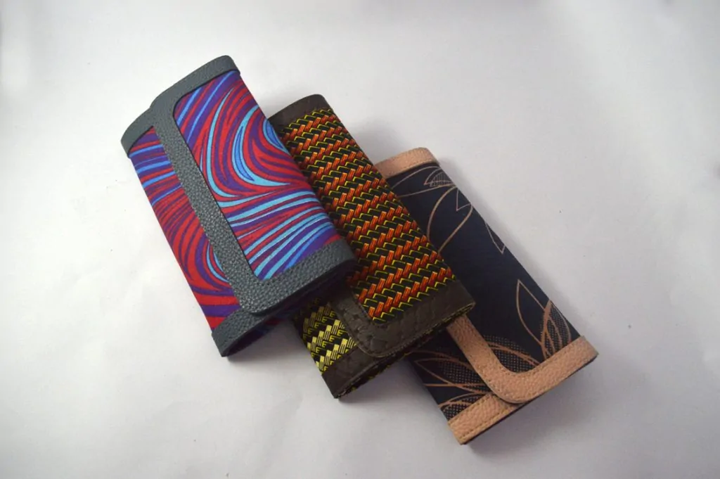 There African print wallets