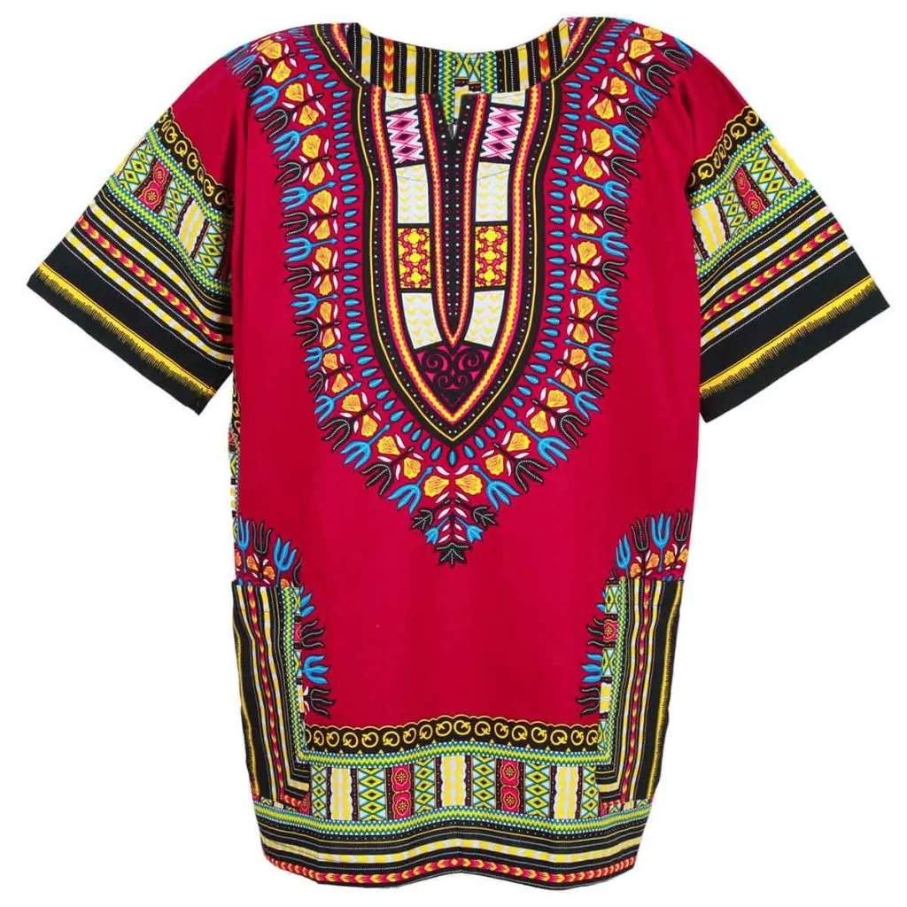 African-inspired dashiki clothing.