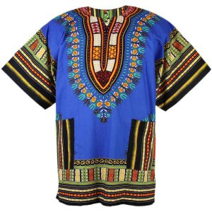 Dashiki shirts African blue