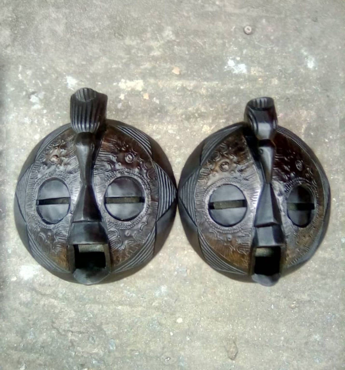 African Wooden Face mask