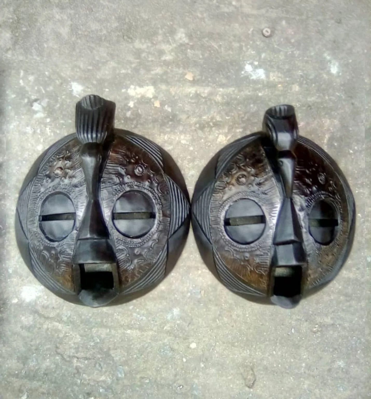 African Wooden Face mask