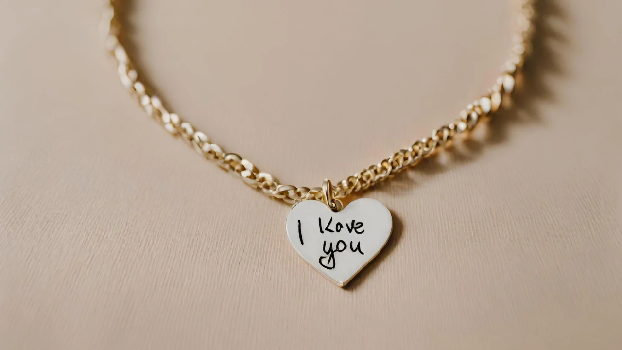 I love u Necklace