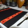 Colorful African print table mat set for dining, coffee tables or kitchen counters - 4-piece set."