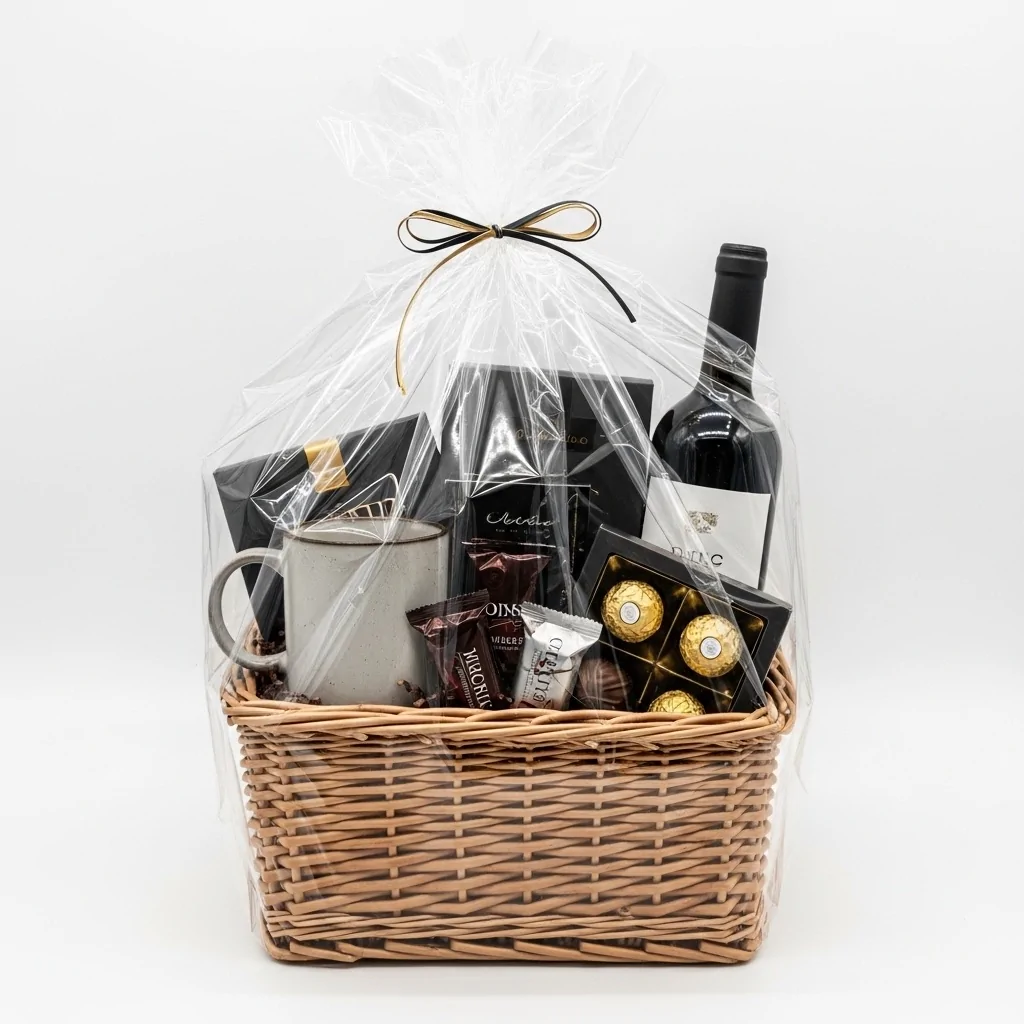 Hamper basket gift for a boyfriend