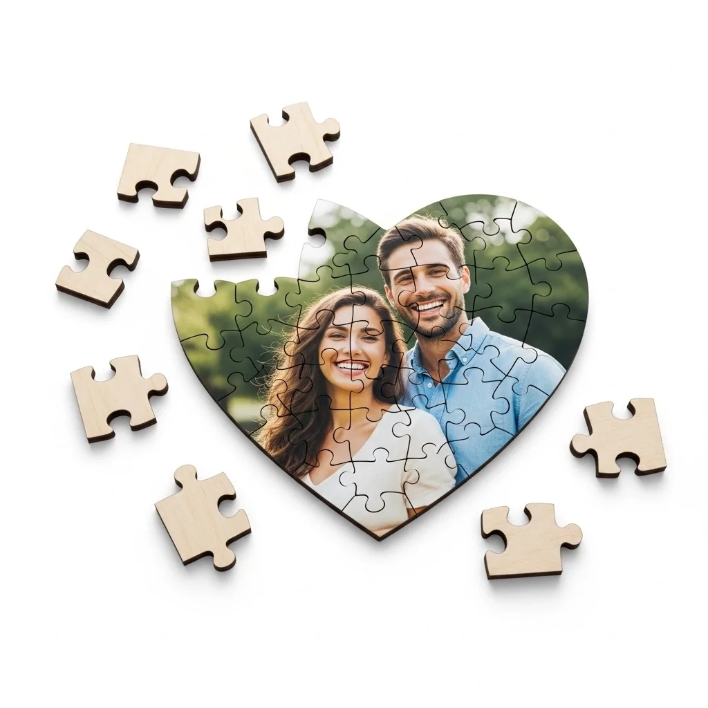 A photo jigsaw puzzle - Perfect gift as a surprise romantic gift idea for a boyfriend