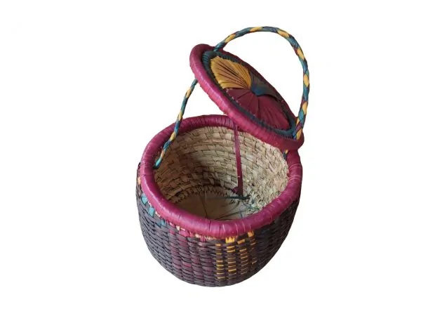 A handmade African basket.