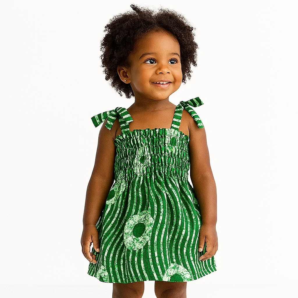 African Print Ankara Grown Girls Gown 2