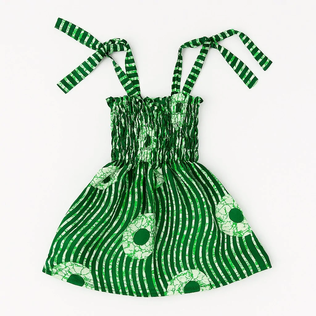 African Print Ankara Grown Girls Gown 8