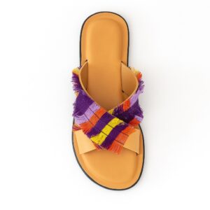 African Print Ladies Palm Slippers