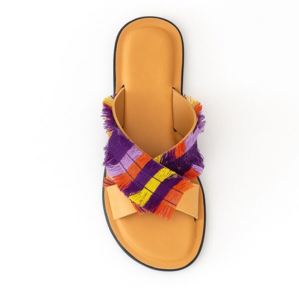 African Print Ladies Palm Slippers