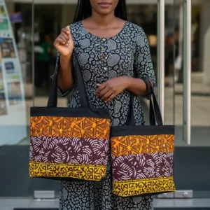 African print custom souvenir bags in Nigeria for weddings, events, burials, keepsakes
