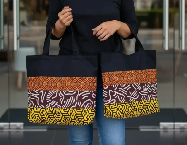 African print custom souvenir bags in Nigeria for weddings, events, burials, keepsakes