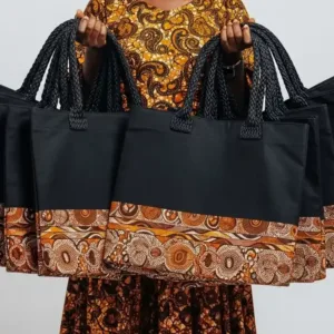 African print custom souvenir bags in Nigeria for weddings, events, burials, keepsakes