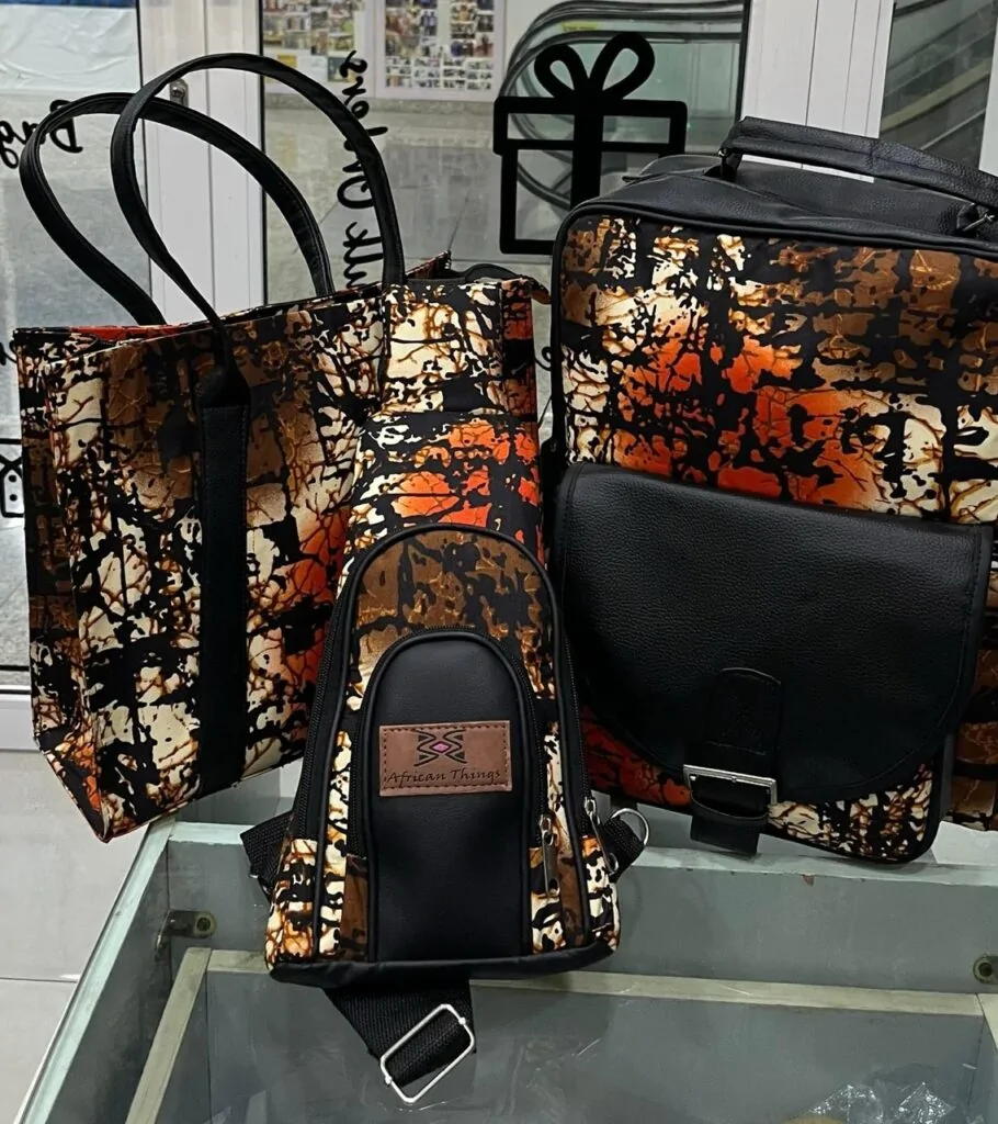 Ankara Backpack Purse Sidebag Fanny Pack Set 1